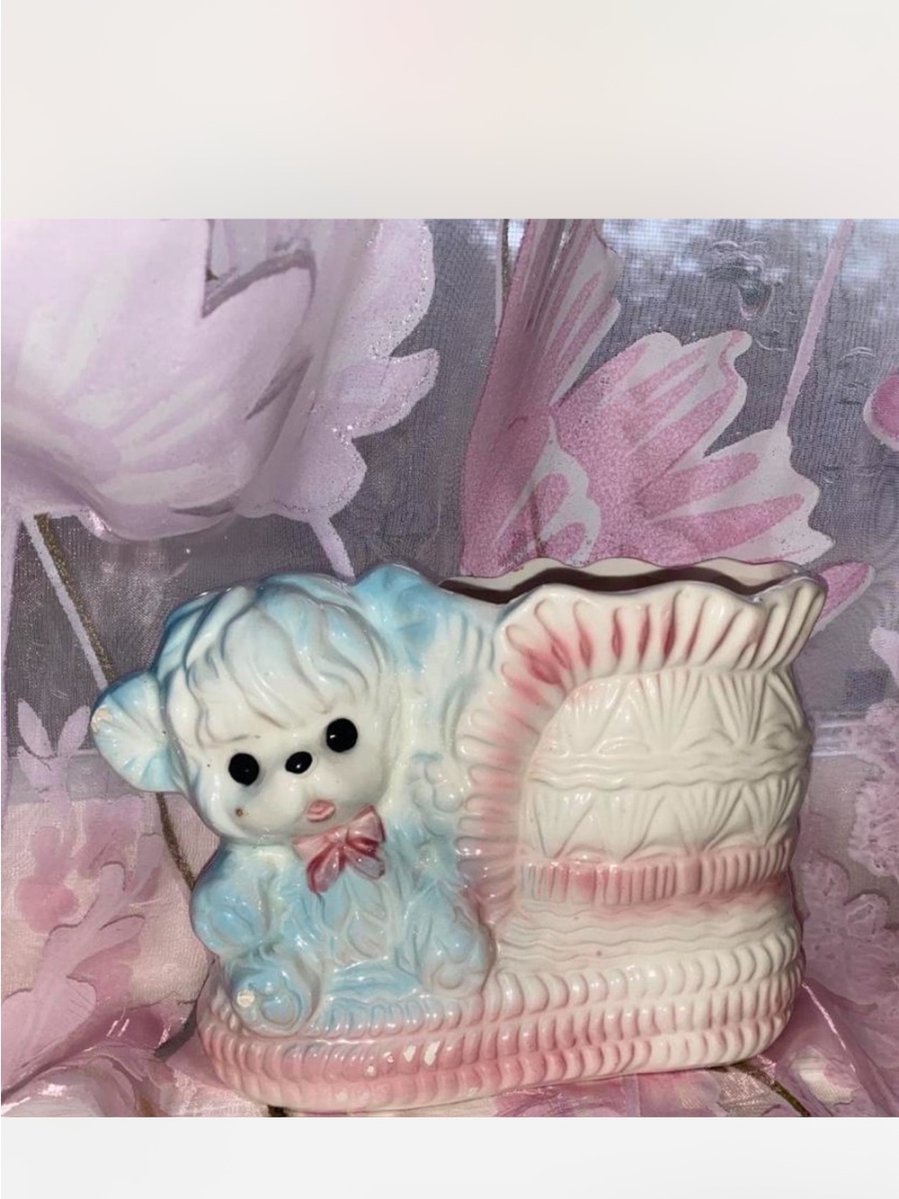 Vintage Pastel Japan Rubens Planter